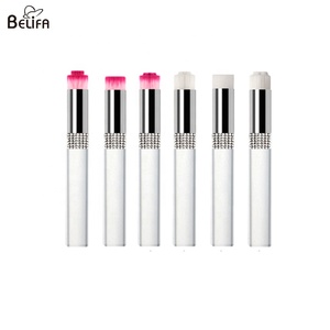 Lash Shampoo Brush clear Transparent Crystal Acrylic Handle Soft <strong>Rhinestone</strong> Diamond Nose Blackhead <strong>Eyelash</strong> Cleaning Brush - Product Image 6