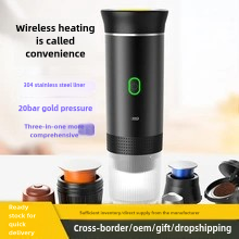 Máy pha cà phê Espresso di động, máy pha cà phê mini mạnh mẽ, sạc USB phù hợp cho nhà, văn phòng, du lịch ngoài trời, máy pha cà phê mini - Product Image 3