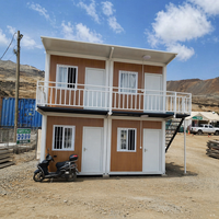 Maison conteneur modulaire détachable de 20 pieds, montage facile, maisonnette préfabriquée déplaçable, prête à l'emploi, portable