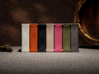 Bloc-notes adhésif personnalisé en similicuir laserable portable, mini bloc-notes adhésif carré en similicuir personnalisé