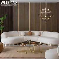 WISEMAX FURNITURE Canapé modulaire incurvé pour salon, canapé en tissu, ensemble de canapés modernes, fauteuil individuel pour la maison, bar