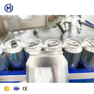 Otomatik dolum tesisi soda içecek bira alüminyum can dolum makinesi gazlı içecek için