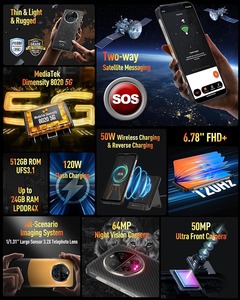 Điện thoại siêu bền Armor 23 Ultra 5G Dual Sim, hỗ trợ vệ tinh, nhắn tin qua vệ tinh, camera 50MP+64MP+50MP+8MP, RAM 12GB+ROM 512GB, màn hình Corning 6.78 inch FHD+ - Product Image 3