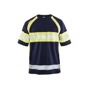 BLAKLADER - 333710518933XXL T-shirt UV haute visibilité Bleu marine/jaune-EAN 7330509466568 HI-VIS WORKWEAR - Product Image 1
