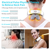 Masseur de cou électrique léger Alphay, avancé, EMS, pour les employés de bureau, masseur de cou intelligent