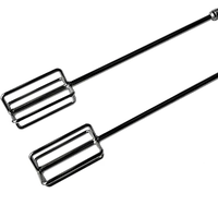 Pales mélangeuses à ruban avec tiges hexagonales pour perceuse, outils de mélange robustes en métal pour mortier, coulis, époxy, plâtre