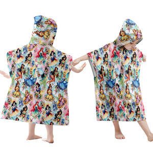 Toalla con Capucha para Niños, Diseño de Princesa Kawaii, Suave y Transpirable, para Niños, para Nadar, Ducha, Playa, Jugar - Product Image 4