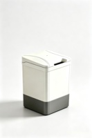 Poubelle portable avec ouverture automatique du couvercle, alimentation solaire/électrique, contrôle intelligent par capteur, grande capacité, utilisation en cuisine, application
