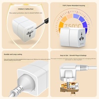 Adaptateur de prise Z4, convertisseur de norme américaine, norme européenne, norme australienne, adaptateur de prise électrique à deux broches triangulaires