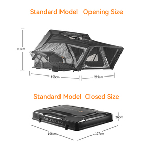 ADA OVERLAND Wholesale Modern ABS Hard Roof Top <b>Tent</b> Quick-Open <b>Large</b> Space Car Camping <b>Tent</b> Fits 2-3 People - Product Image 4