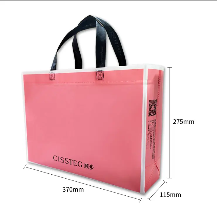 Luxury Printed Cloth Coated Clothing Shopping Non Woven Bags