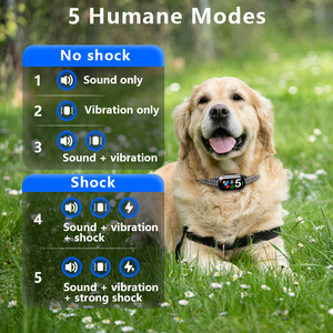 Collier anti-aboiement intelligent pour chien, collier d'entraînement et de contrôle, personnalisable, étanche, dispositif anti-aboiement pour chien - Product Image 5