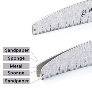 <span class=keywords><strong>Lime</strong></span> <span class=keywords><strong>à</strong></span> ongles jetable en acier inoxydable Gelsky avec éponge abrasive remplaçable - Product Image 3