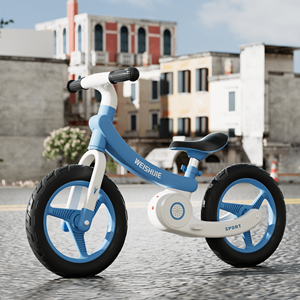 Bicicleta de Equilibrio para Niños de 12 Pulgadas con Luz, Sin Pedales, Ligera, Bicicleta de Entrenamiento para Niños Pequeños, Primera Bicicleta para Niños y Niñas de 2 a 5 Años - Product Image 2