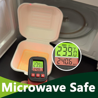 Wegwerp Eco-Vriendelijke Bento Box Meelage Opslag Food Prep Lunchbox Fruitsalade Hamburger Cake Verpakking