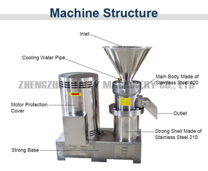 Machine à fabriquer des pâtes de sésame et d'arachides, moulin colloïdal pour pâtes de légumineuses, laits de soja, pâtes de <span class=keywords><strong>tomates</strong></span> - Product Image 2