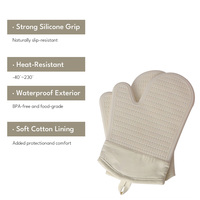 Gants de four professionnels en silicone gris clair, motif flocon de neige, antidérapants, résistants à la chaleur, doublure en coton de qualité alimentaire, compatibles lave-vaisselle