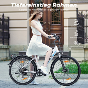 Bicicleta Eléctrica Varun de 27.5 Pulgadas, 250w, 7 Velocidades, Alcance de 60 km, para Desplazamientos Suburbanos, Entrega en 7 Días en la UE, Pedido al por Mayor con MOQ Bajo, Modelo S700-2 - Product Image 6