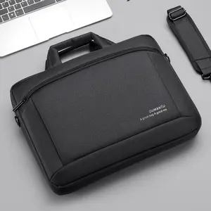 Colorido Design Computador Bolsa Preto Branco Homens Saco De Negócios Impermeável Soft Sided Leather Messenger Briefcase Laptop Bag