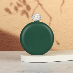 Toptan 5oz Yuvarlak Cep Matarası Paslanmaz Çelik 304 Tek Duvarlı Flagon Şarap Kabı <span class=keywords><strong>Mini</strong></span> Matarası Elmas Kapaklı - Product Image 5