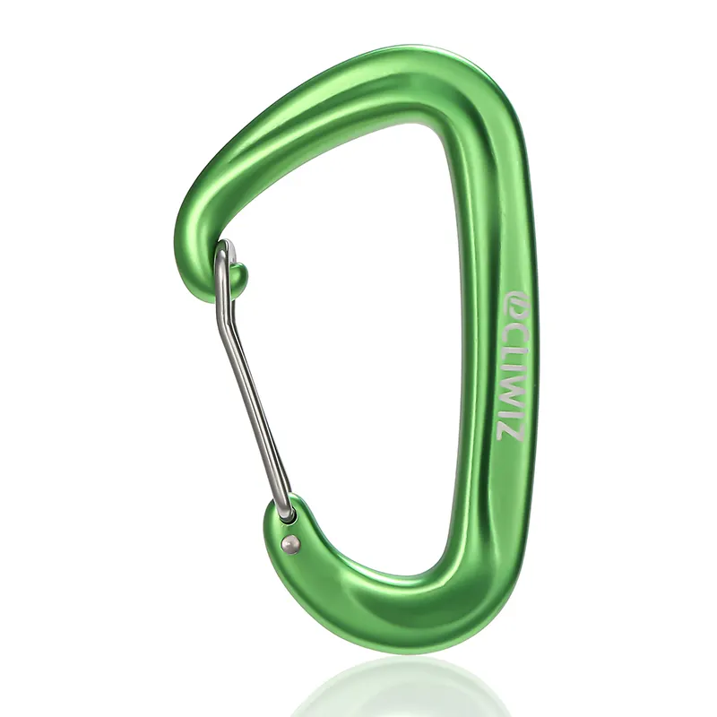 JRSGS 7075 एल्यूमीनियम Carabiner क्लिप 12KN अल्ट्रा-प्रकाश चढ़ाई Carabiner अनुकूलित लोगो स्नैप कांटों S7801S