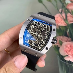 Reloj Deportivo de Lujo para Hombre de Primera Categoría, Mecánico, Ultrafino, de Fibra de Carbono y Titanio, con Cristal de Zafiro, Correa de Goma, Edición Limitada - Product Image 3
