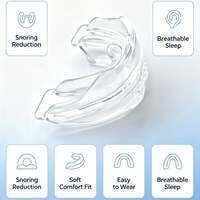 Protège-dents personnalisé anti-ronflement pour le sommeil, contre le grincement des dents et le bruxisme, en silicone souple ou rigide pour la mâchoire