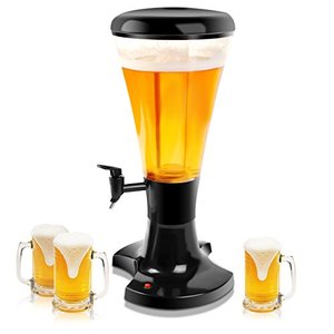 Torre de Cerveza con Logotipo Personalizado, Tubo de Hielo de 3L 5L, Dispensador de Cerveza Azul, Verde, Negro, <span class=keywords><strong>Blanco</strong></span>, Dorado, Plateado para Rusia Abbey's St. Erhard - Product Image 1