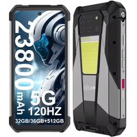 Smartphone robuste 8849 Tank 3 Pro 5G LTE Octa Core 6,8 pouces FHD LCD 120Hz Batterie 23800mAh Stockage 16+512 Go Antichoc IP68 NFC