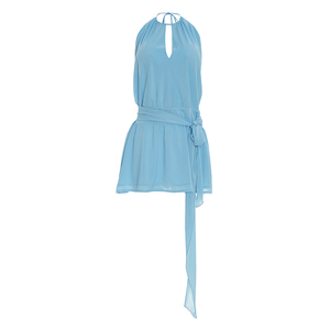 Viviblook C26DS074 Nuevo Vestido de Verano Sexy sin Mangas con Espalda Descubierta, Mini Vestido Casual para Damas - Product Image 4