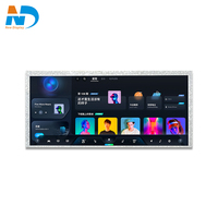 Panel Layar LCD TFT IPS 10 Inci 1560*700 LVDS 35PIN untuk Iklan, Layar Sentuh Kapasitif, Lampu Latar LED Putih, Kecerahan 350