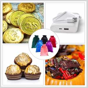 Wholesale Jewelry Party Groceries Blank Plain Reusable Soft Velvet Small All Colors Drawstring <b>Dice</b> <b>Bag</b> - Product Image 3