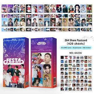 420 unids/set Kpop JungKook Taehyun <span class=keywords><strong>RM</strong></span> 2025 FESTA compartir postales Jimin Suga Jin <span class=keywords><strong>j</strong></span>-<span class=keywords><strong>hope</strong></span> saludos Lomo tarjetas pegatinas Fans regalo - Product Image 1