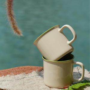 Mug à eau et à café en céramique de style classique de luxe avec logo personnalisé pour le camping en plein air avec cuillère, qualité garantie à 100% pour la rentrée scolaire - Product Image 5