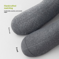 7530 Chaussettes mi-mollet en coton pour hommes, chaussettes d'été en maille respirante, absorbant la sueur, couleur unie, bactériostatiques pour hommes