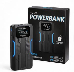 Routeur WiFi6 4G LTE de poche, double bande <span class=keywords><strong>2</strong></span>,4 GHz et 5,8 GHz, 300 Mbps, pare-feu, WPS, carte <span class=keywords><strong>SIM</strong></span>, QoS - Product Image 1