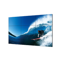 Panel tv Led lcd IPS, pasang dinding video, dinding, 800nits 1080p 4k 55 inci 3x3 asli