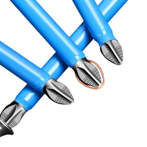 Embouts de tournevis Phillips antidérapants en acier S2 PH2, embouts magnétiques haute dureté 25-150 mm, embouts de tournevis à percussion revêtus de bleu - Product Image 4