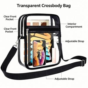 Transparent Pvc Single Shoulder Crossbody for Concert Festival Custom Print Wholesale Travel Bag - Product Image 3