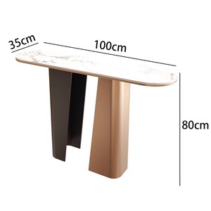 Meubles de luxe pas chers, table console moderne en marbre naturel véritable pour salon, vente en gros - Product Image 6