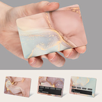 2024 mélange fleur photo crédit banque Visa carte autocollant Anime héros carte couvre peau autocollants pour banque carte de crédit