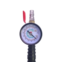 Outil de réparation de pneus Pistolet à air comprimé à double tête Outil de gonflage de pneus avec compteur et valve