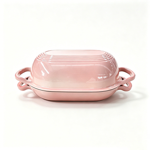 <span class=keywords><strong>Cocotte</strong></span> <span class=keywords><strong>en</strong></span> <span class=keywords><strong>fonte</strong></span> émaillée antiadhésive écologique, résistante à la chaleur, compatible four, pour la cuisson du levain, compatible gaz et induction - Product Image 5