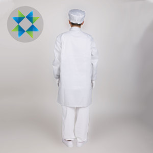 عينة مجانية SKPURE معطف بوليستر ألياف كربون مضاد للكهرباء المختبر لباس <span class=keywords><strong>esd</strong></span> للغرف النظيفة - Product Image 6