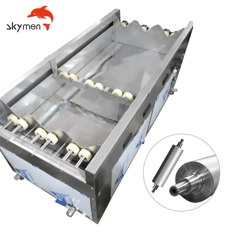 Skymen-máquina ultrasónica de limpieza de rodillo Anilox, limpiador de ultrasonido