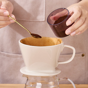 ที่กรองกาแฟแบบเทผ่านเซรามิกตัวกรองกรวยพัดลมหยดกรอง - Product Image 3