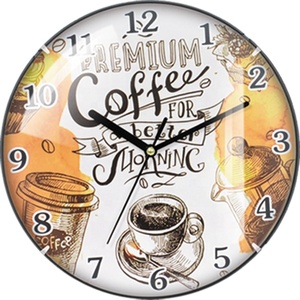 Reloj de pared de plástico abullonado decorativo para el hogar, regalo, <span class=keywords><strong>café</strong></span>, té o cerveza, 12 pulgadas - Product Image 1