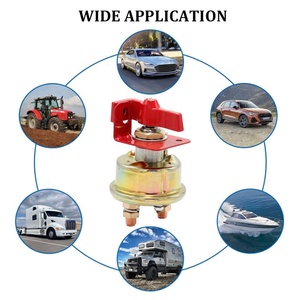 Interruttore Isolatore Batteria 12V ON/OFF Universale per Auto e <span class=keywords><strong>Camion</strong></span>, Interruttore di Disconnessione Batteria Resistente - Product Image 6