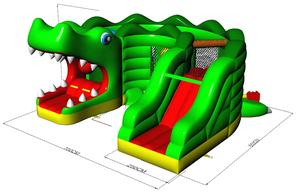 1 yıl garanti ile özelleştirilmiş yaşam dolu kale şişme engel kursu dinozor cennet ticari şişme şato - Product Image 4