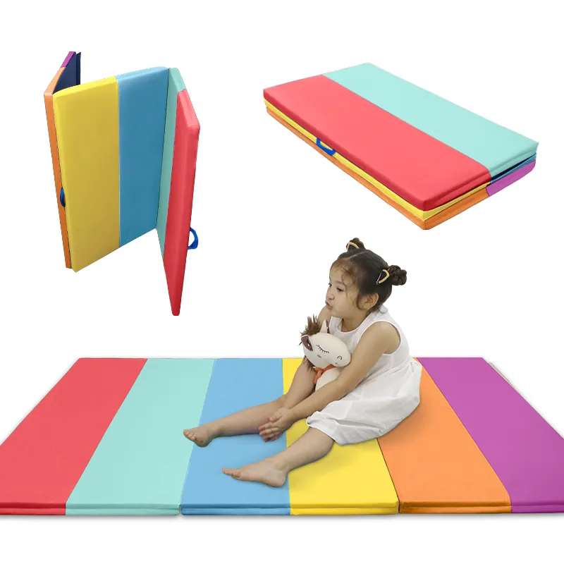 Classroom Furniture Assorted Color 5 Pack Thick Daycare Rest Mats Soft Play Foam Napping Floor Mats